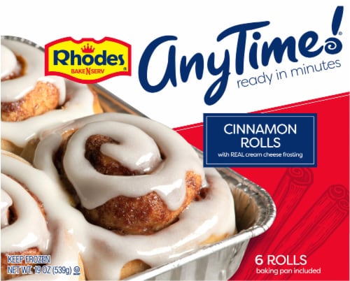 Rhodes AnyTime! Frozen Cinnamon Rolls with Cream Cheese Frosting Perspective: back