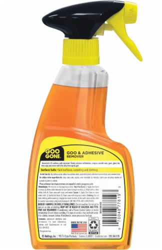 Goo Gone® Citrus Power Goo and Adhesive Remover Spray Gel Perspective: back