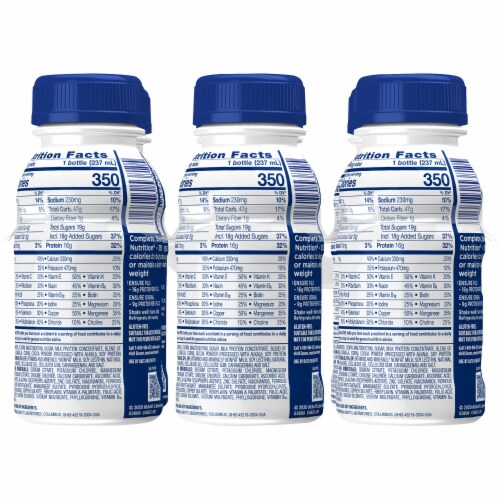Ensure® Plus Dark Chocolate Ready-to-Drink Nutrition Shake Perspective: back