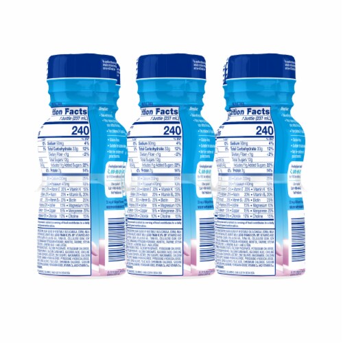 Pediasure Berry Flavor Nutitional Drinks Perspective: back