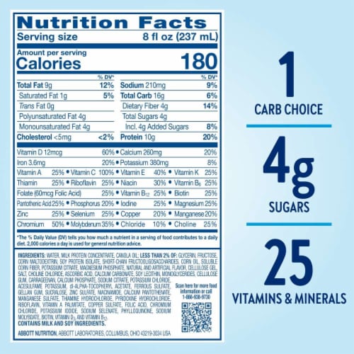 Glucerna® Homemade Vanilla Nutritional Shake Multipack Perspective: back