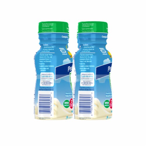 PediSure® Grow & Gain® Fiber Vanilla Shake Bottles Perspective: back