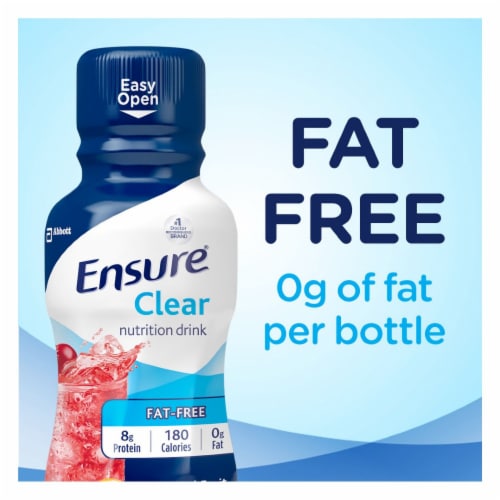 Ensure® Clear Mixed Fruit Ready-to-Drink Nutrition Shakes Perspective: back