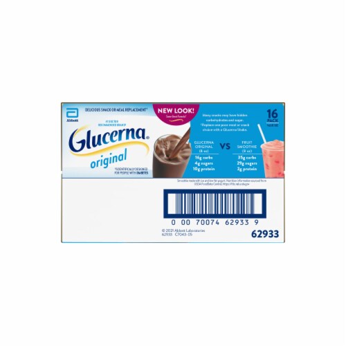 Glucerna® Rich Chocolate Nutritional Shakes Value Size Perspective: back
