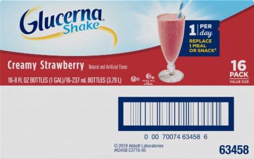 Glucerna® Creamy Strawberry Ready-to-Drink Nutritional Shake Perspective: back