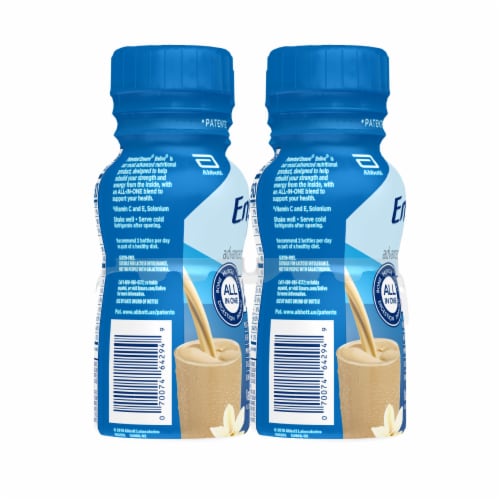 Ensure® Enlive® Vanilla Advanced Nutrition Shakes Perspective: back