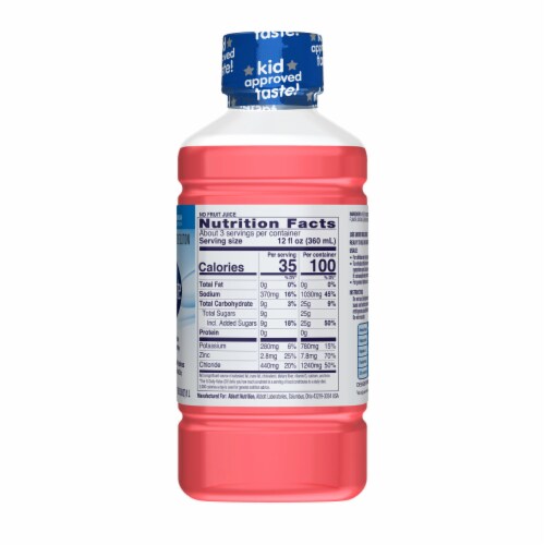 Pedialyte® Strawberry drink Perspective: back
