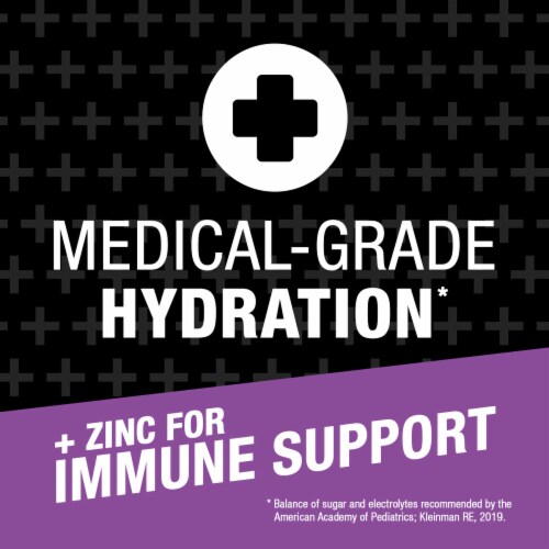 Pedialyte® AdvancedCare® Plus Iced Grape Electrolyte Solution Drink Perspective: back