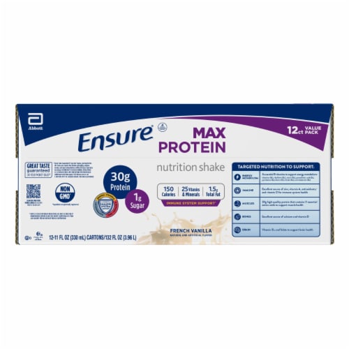 Ensure® Max Vanilla Protein Shake Perspective: back
