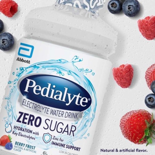 Pedialyte Zero Sugar Electrolyte Water - Berry Frost Perspective: back