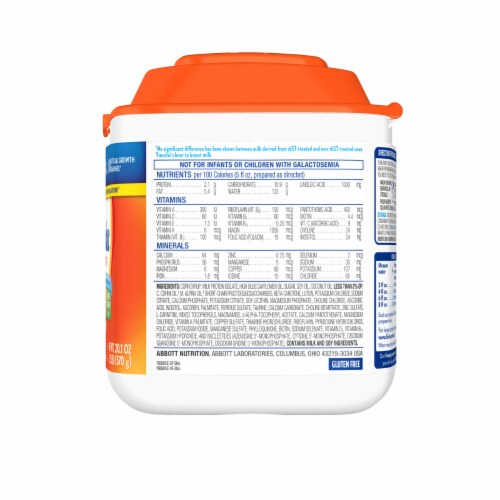 Similac Sensitive® Infant Formula Powder Perspective: back