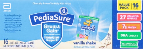 Pediasure® Vanilla Shake Grow and Gain® With Immune Support Perspective: back