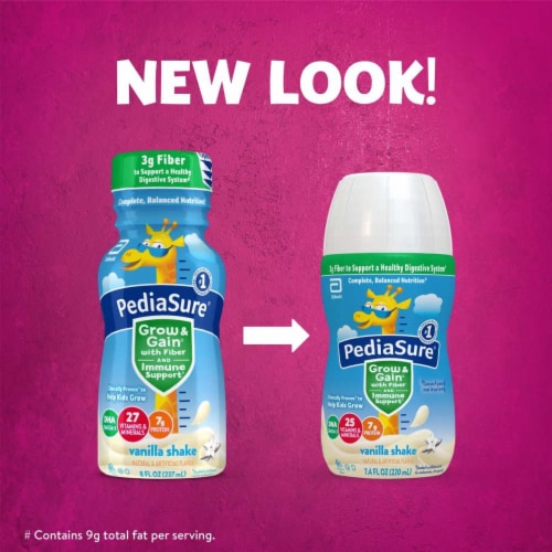 Pediasure® Grow & Gain Vanilla Fiber Shake Perspective: back