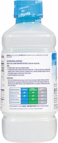 Pedialyte® Unflavored Ready-to-Drink Electrolyte Solution Drink Perspective: back