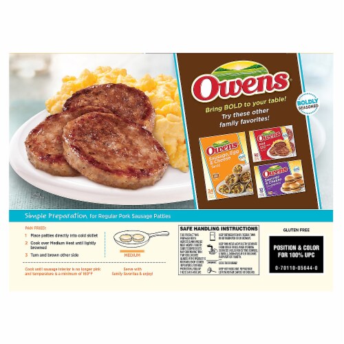 Owens Original Sausage Patties Perspective: back