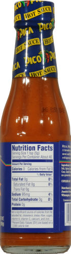 Pico Pica Hot Sauce Perspective: back