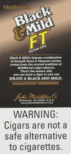 Black & Mild Filter Tips Pipe-Tobacco Cigars Perspective: back