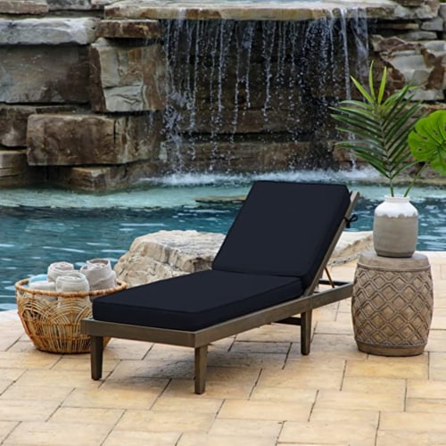 Arden ProFoam EverTru Acrylic 72 x 21 x 3.5 Outdoor Chaise Lounge Cushion Navy 1 QFC