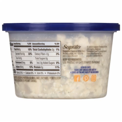 Treasure Cave® Crumbled Blue Cheese Perspective: back
