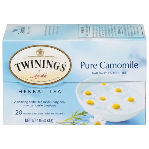 Twinings of London Pure Chamomile Herbal Tea Bags Perspective: back