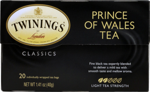 Twinings Of London Prince of Wales Pure Black Tea Bags Perspective: back
