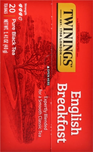 Twinings Of London® English Breakfast Black Tea Bags Perspective: back