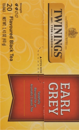 Twinings Of London® Earl Grey Black Tea Bags Perspective: back