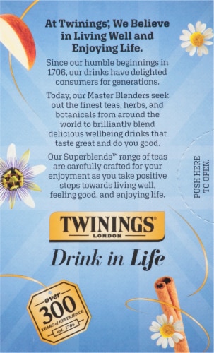 Twinings of London Unwind Passionflower & Camomile Tea Perspective: back