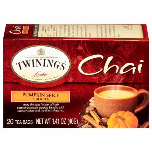Twinings of London® Pumpkin Spice Chai Tea Perspective: back