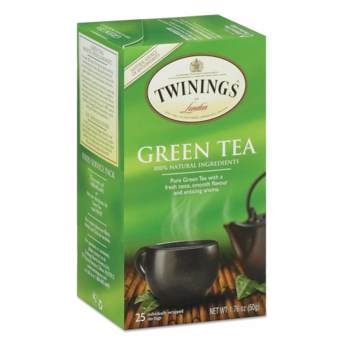 Twinings Green Tea 25 Tea Bags - 1.76 oz (50 g) Perspective: back