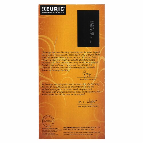 Twinings Earl Grey Decaf Tea Keurig K Cups 24 Count 24 Count