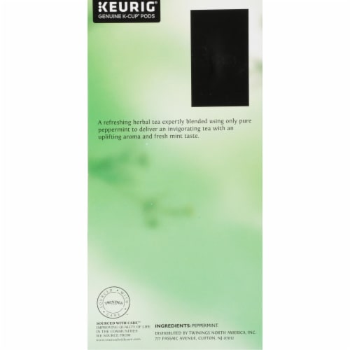 Twinings® of London Pure Peppermint Herbal Tea K-Cup Pods Perspective: back