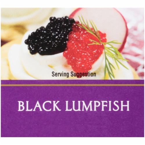 Romanoff® Black Lumpfish Caviar Perspective: back