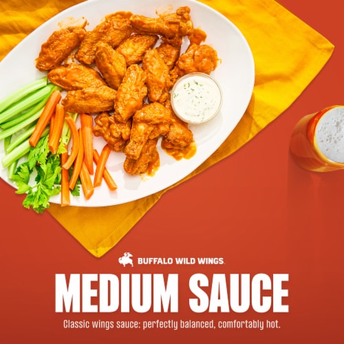 Buffalo Wild Wings Medium Buffalo Sauce Perspective: back