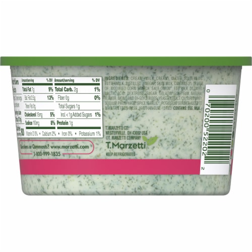 Marzetti Dill Veggie Dip Perspective: back