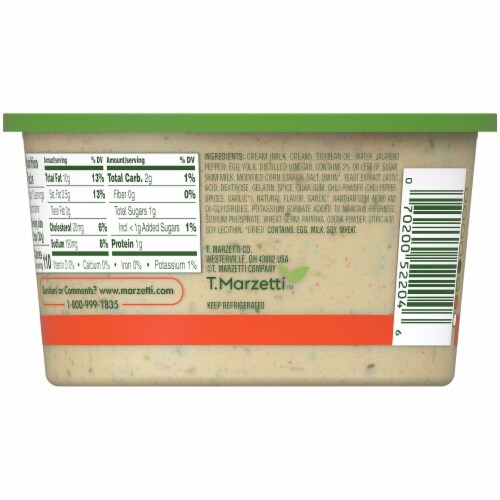 Marzetti Southwest Ranch Veggie Dip Perspective: back