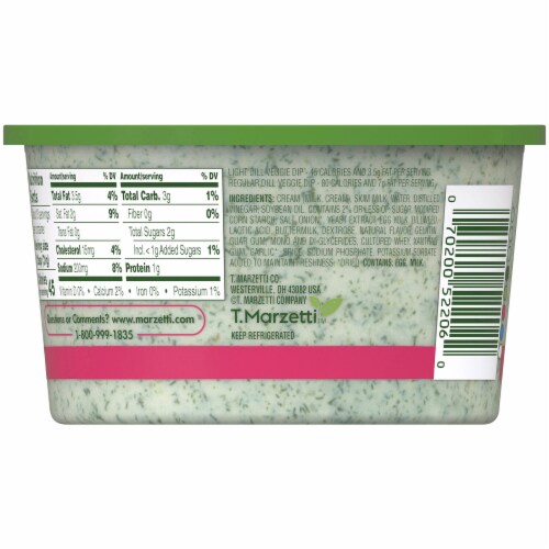 Marzetti Light Dill Veggie Dip Perspective: back