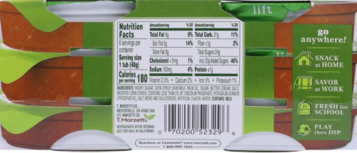 Marzetti® Caramel Dip Snack Packs Perspective: back