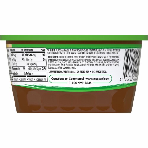 Marzetti Old Fashioned Light Caramel Dip Perspective: back