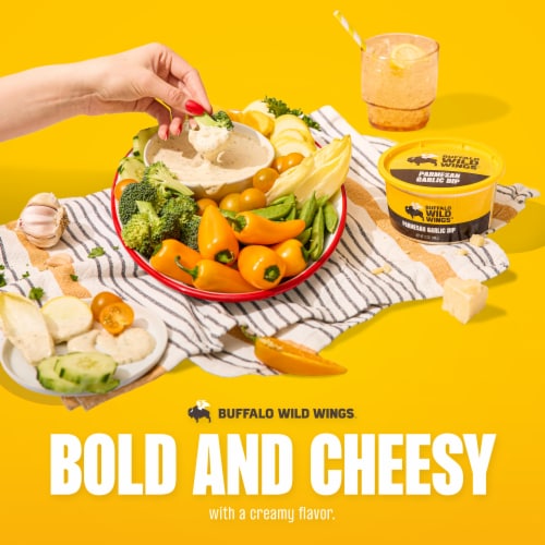 Buffalo Wild Wings Parmesan Garlic Dip Perspective: back