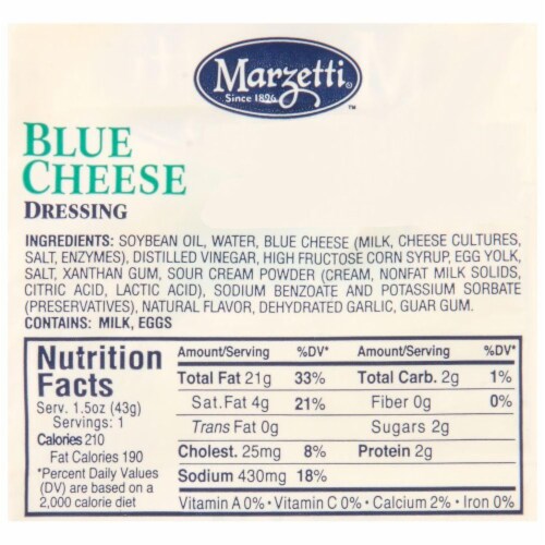Marzetti Blue Cheese Dressing Perspective: back