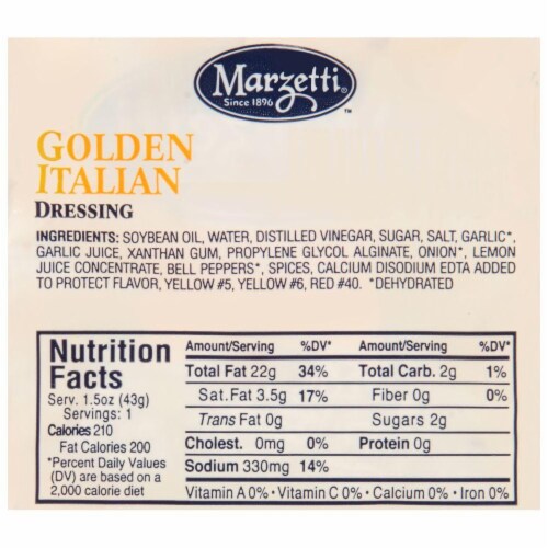 Marzetti Golden Italian Dressing Perspective: back