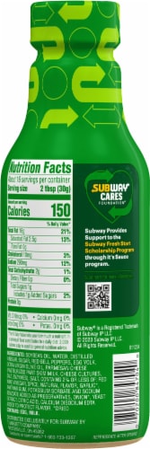 Subway Creamy Italian MVP Sauce 16 fl oz Perspective: back