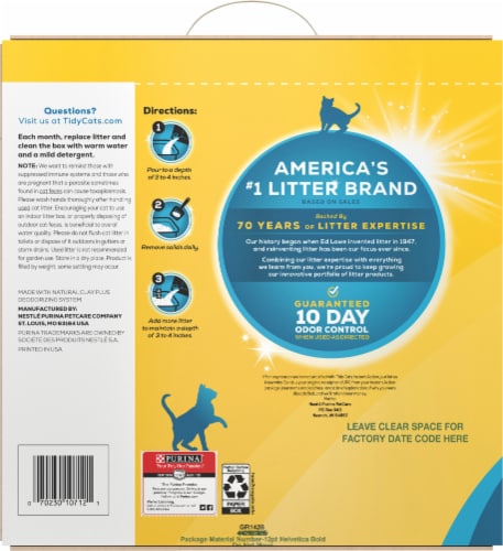 Purina® Tidy Cats® Instant Action® Multi-Cat Clumping Litter Perspective: back