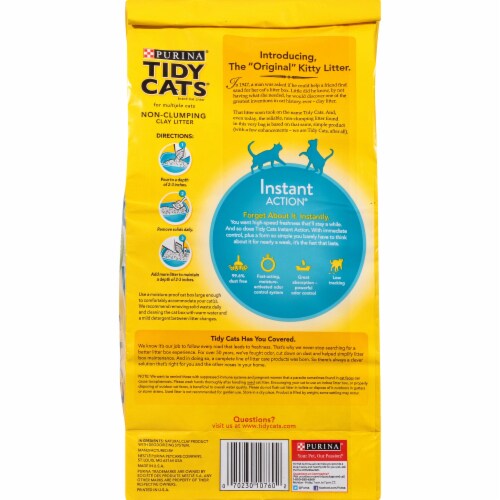 Tidy Cats® Instant Action® Low Tracking Non Clumping Cat Litter Perspective: back