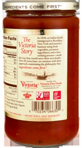 Victoria Organic Toasted Garlic Sauce Perspective: back