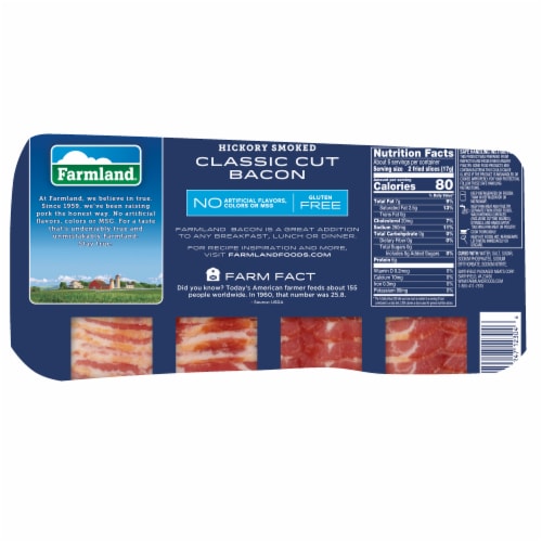 Farmland® Hickory Smoked Classic Cut Bacon Perspective: back