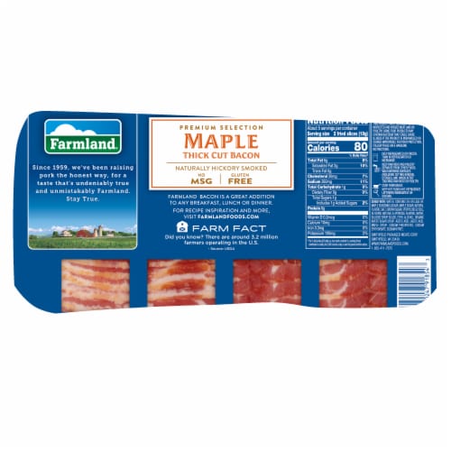 Farmland Maple Bacon Thick Cut Bacon Perspective: back