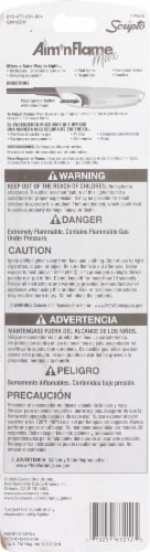 Scripto® Aim 'n Flame Utility Lighter Perspective: back