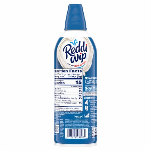 Reddi Wip® Extra Creamy Dairy Whipped Cream Topping Perspective: back